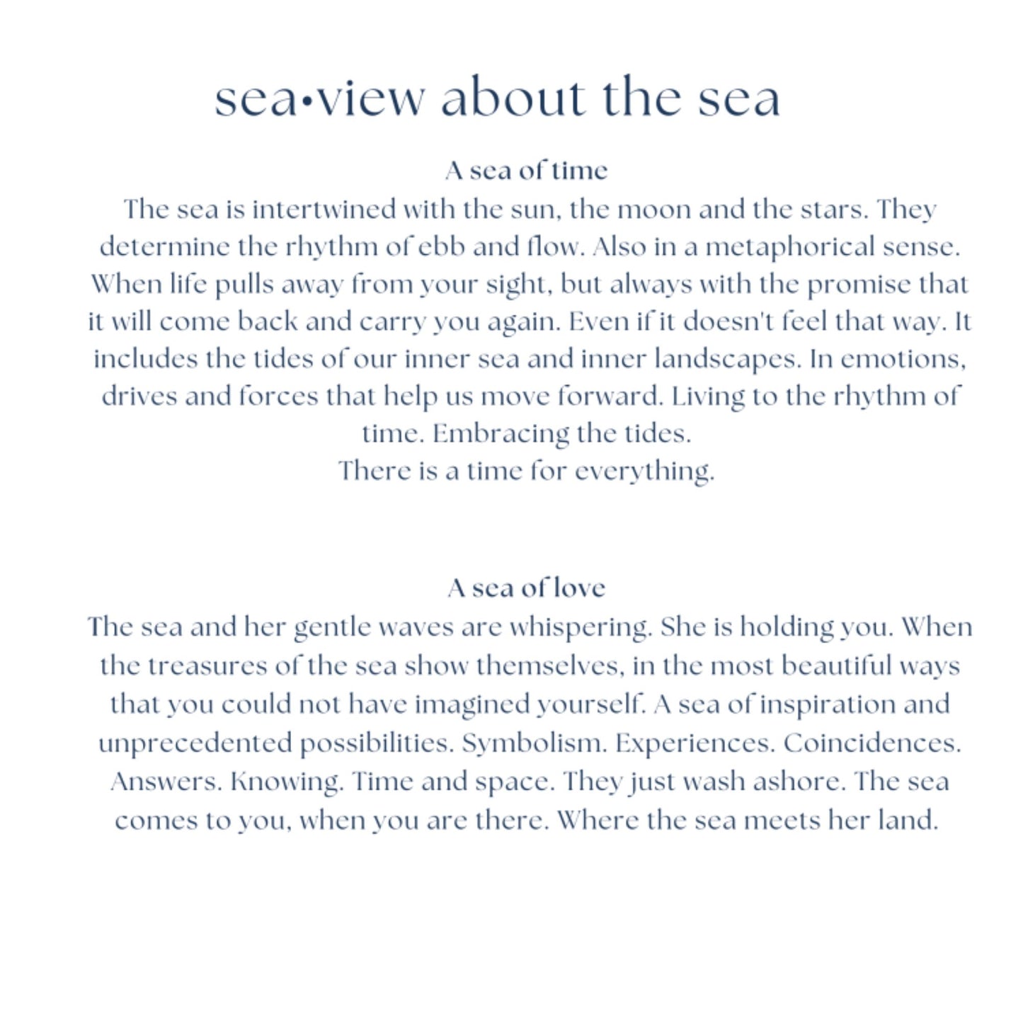 Book Sea View English